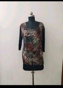 Patterned plus size Top