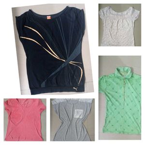 Combo of 5 Women Tops