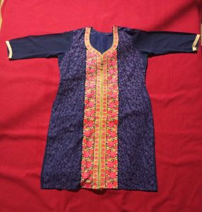Embroidered Blue Kurta