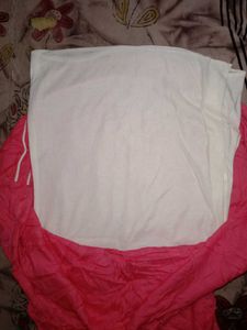 Pink Striped Top with Pearl Detail