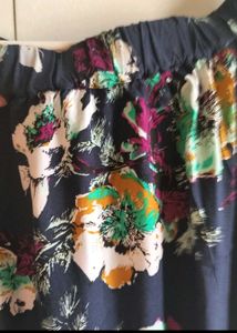 Navy Blue Floral Top Women.