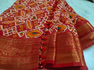 patola  Sareewith pattu border 💕