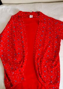 Red Colour Shrug