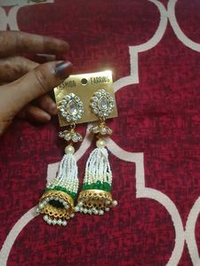 Elegant Beaded Tassel Earrings