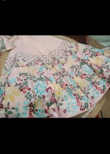 Peach Flower Lehnga Two Blouse Price Dropped 🎉🎉