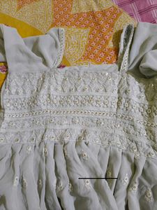 SANCIAWomen Georgette Kurta Palazzo Set