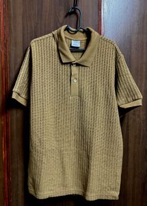 Mango Man Men&#39;s Brown Polo Shirt