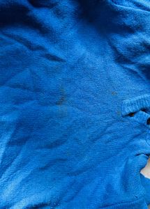 Blue Button-Up Sweater