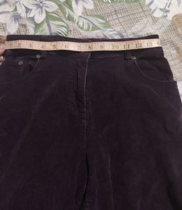 DARK PURPLE WIDE LEG COTRISE PALAZZO JEANS