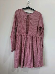 Striped Long Sleeve Dress