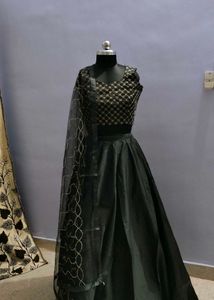 Black Golden Lehenga