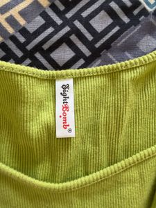 Green full sleeves Top