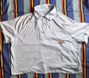 Cute Rainbow Embroidered Top