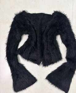Y2K Fluffy  Long Sleeve Cardigan 🖤