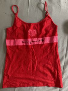 Red 'Love Yourself' Tank Top