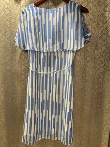 Elegant White Printed Dress