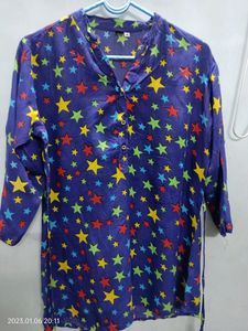 Beautiful Blue Top Rayon Material