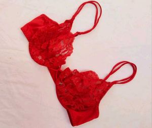 Red Lace Bra