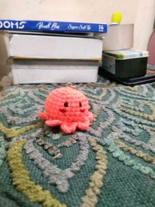 Cute Octopus Charm Key Ring