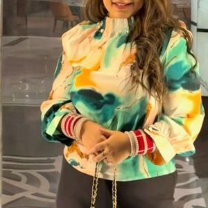 Elegant Multi-Color Blouse