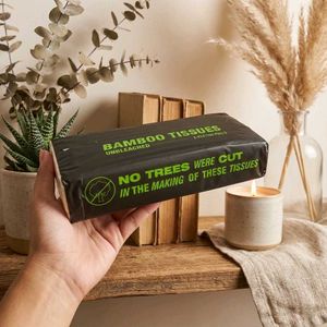 Bamboo face tissue paper box
