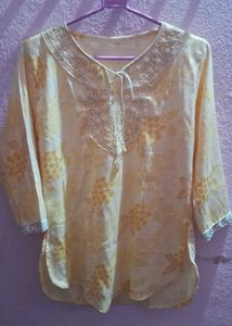 Floral Print Kurta