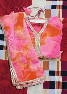 New/Unused Aaliya Cut Gown With Dupatta