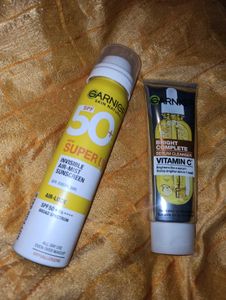 Garnier Sunscreen & Cleanser