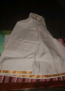 Traditional Indian Shirt and Dhoti Set