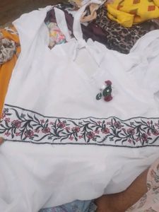 White Floral Dress