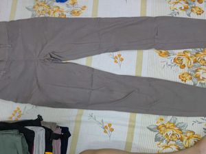 Gray Casual Pants