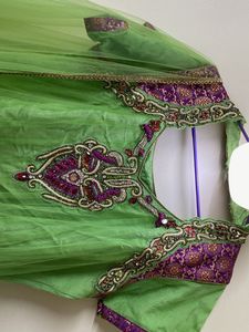 Sawan Special Light Green Anarkali And Dupatta