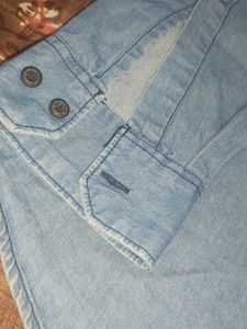 Denim Western Shirt - Light Wash