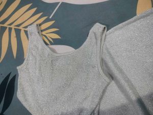 Silver Blingy Bodycon Dress