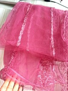 Pink Embroidered Kurta
