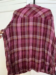 Plus Size Checked/plaid shirt