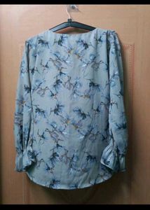 Blue Blouson tunic