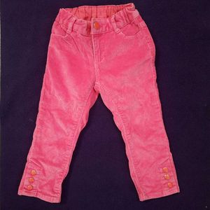 Pink Corduroy Baby Pants