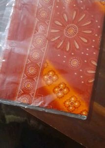Elegant Red Printed Saree
