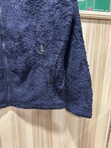 FILA Unisex Finch Navy Blue Sherpa Zipup Fleece