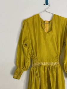 Elegant Yellow Maxi Dress