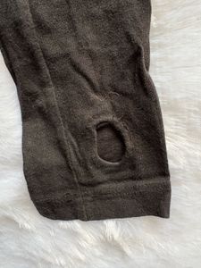 Black Long Sleeve Crop Top