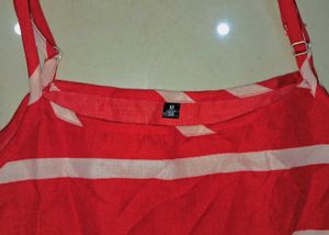 Red &amp; White Striped Sundress