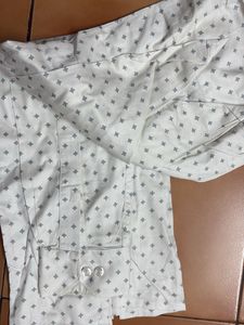 Patterned Cobb White Shirt