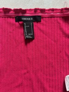 Chic Pink Off-Shoulder Top
