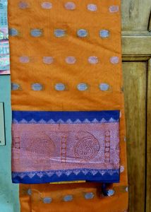 Varnasi Orange Saree