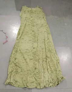 Olive Green Embroidered Kurti