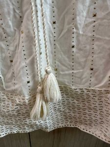 White Embellished Top