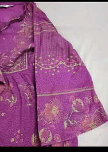 Elegant Ethnic Kurti Combo – Pink &amp; Purple