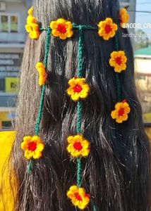 totally new Floral Crochet Flower Hair Accessory a